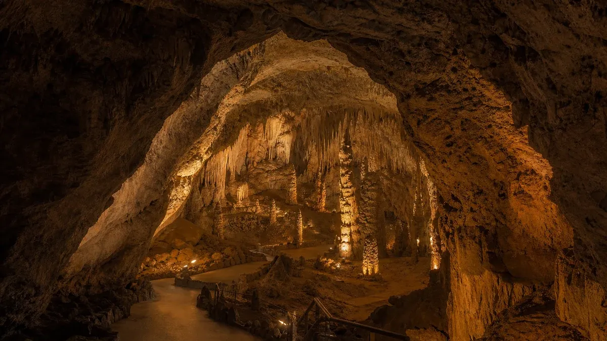 Cave Destinations cave guide illustration